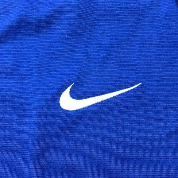 Nike Mens Dri Fit Blue Short Sleeve Polo Shirt Sport Golf Small - Picture 9 of 9